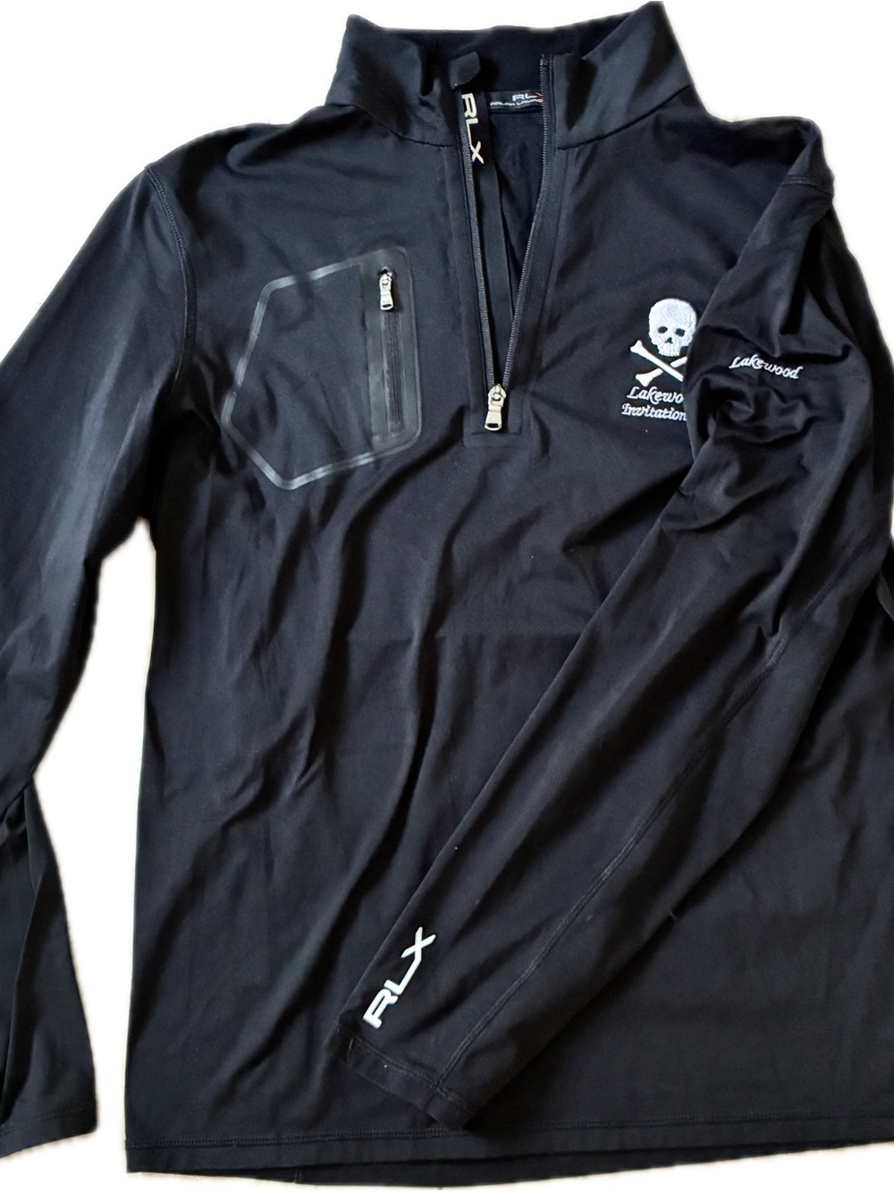 RLX Ralph Lauren Skull Performance Golf Quarter Zip size Large